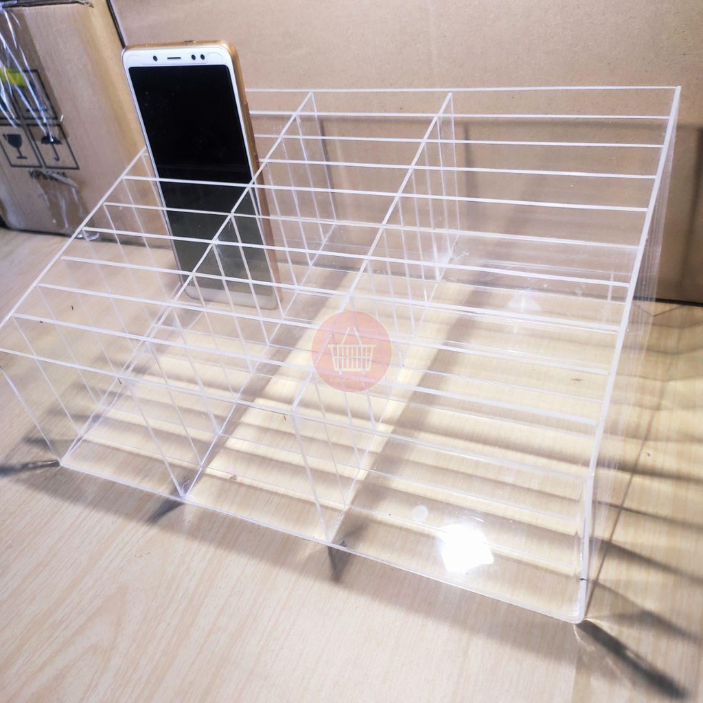 Jual Rak HP akrilik 30 slot | Shopee Indonesia