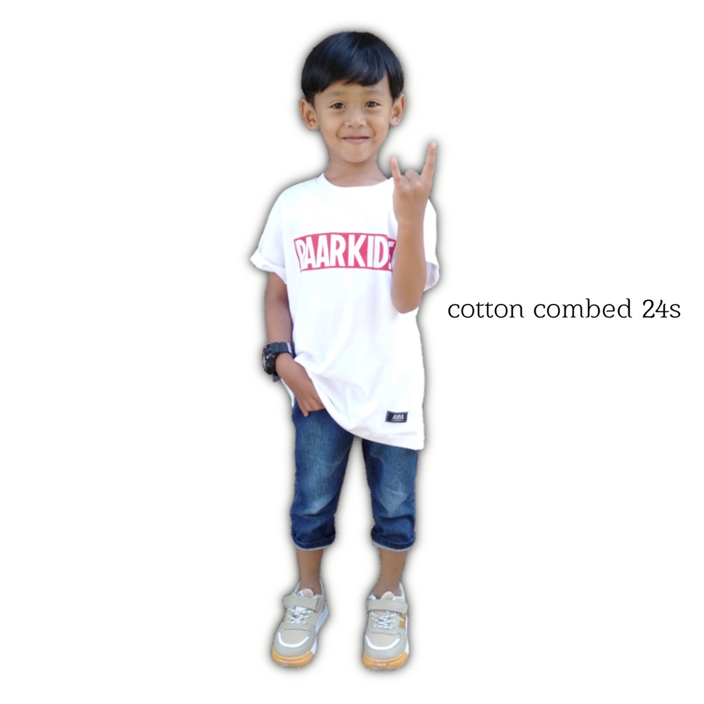 Raarkids Baju Kaos Distro Anak Laki Laki Warna Putih Atasan Anak Perempuan Motif Font Marvel Umur 2 11 Tahun