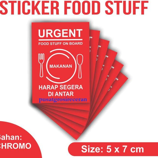

Sale H887S Sticker FOOD STUFF ON BOARD 5x7 Stiker Makanan mempercepat pengiriman 85 Ready