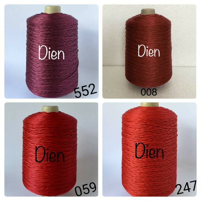 PREMIUM Benang Rajut Nilon ( Nylon ) Prolene / Monolon d27 varian warna merah dan merah marun