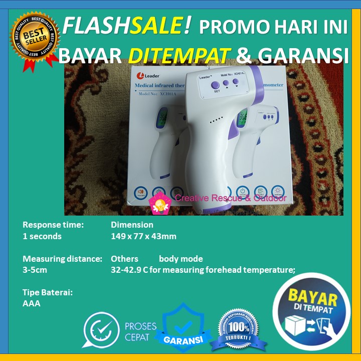 Termogun Termometer Gun Thermometer Suhu Badan Thermogun