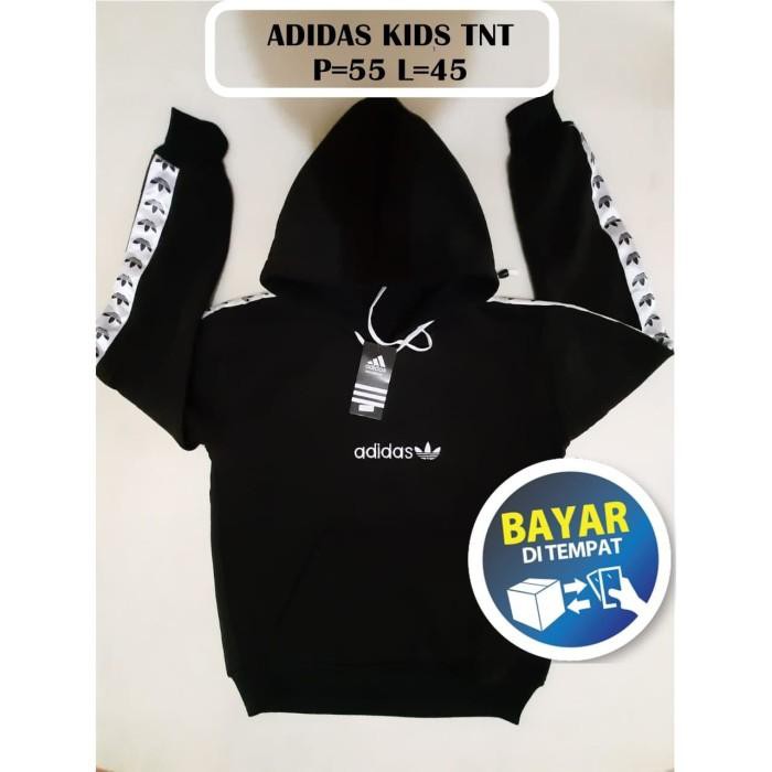 ( Hoodie ) Sweater Anak Hoodie Adidas Lis TNT Distro Termurah - Hitam, M Hoodie Anak Perempuan