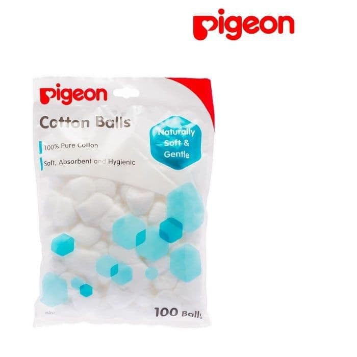 Pigeon Cotton Balls - 100 Balls / Kapas Bulat