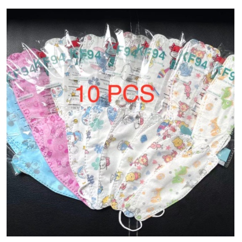 [MH] MASKER KF94 ANAK MOTIF KARAKTER 4 PLY ISI 10PCS PREMIUM QUALITY