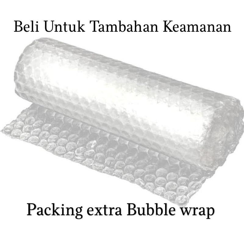 

bubble wrap untuk tambahan packing