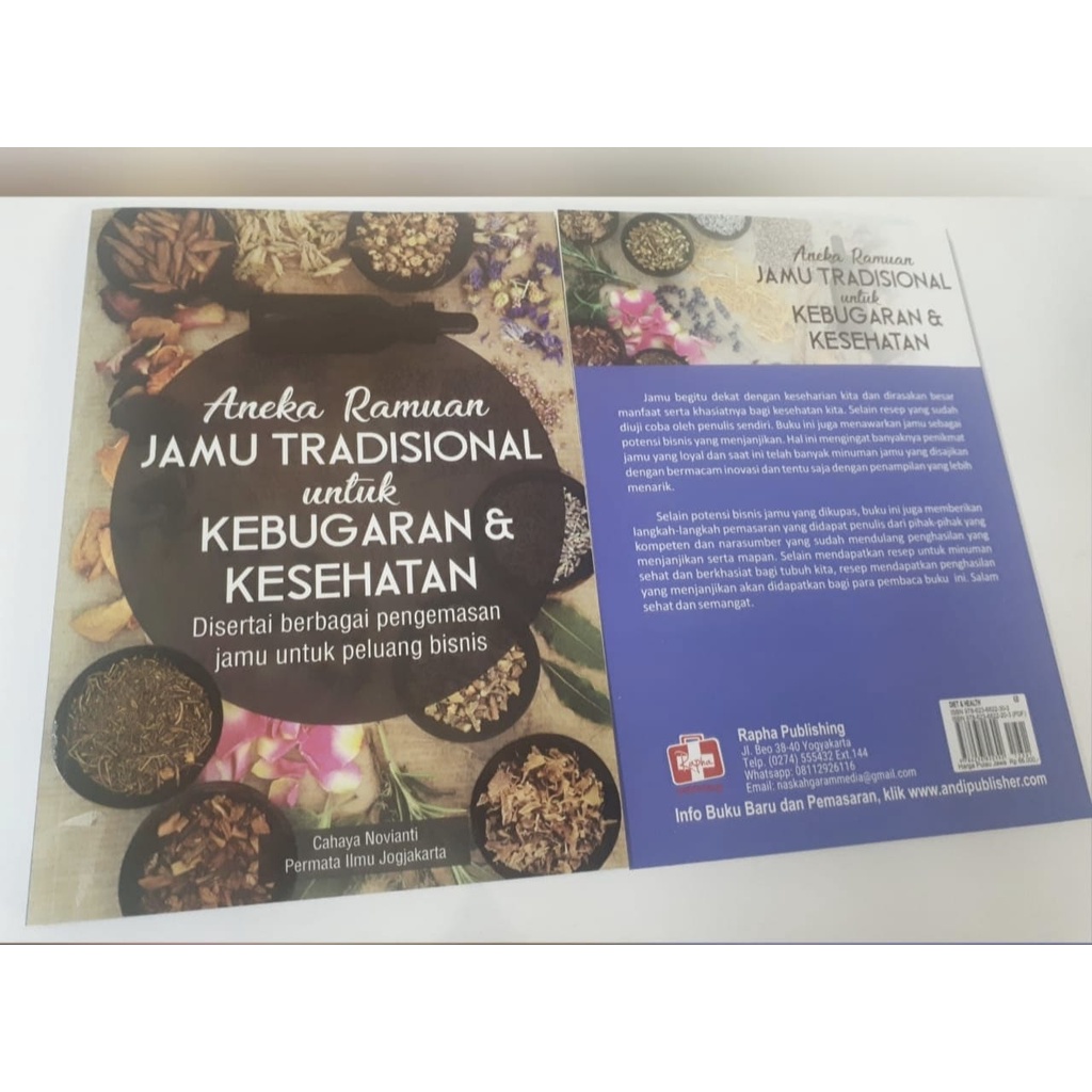 Buku Aneka Ramuan Jamu Tradisional Untuk Kebugaran & Kesehatan, Disertai Berbagai Pengemasan Jamu U