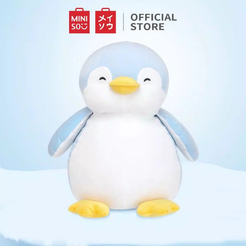 Boneka Plush Toys PP Cotton Soft and Cute Fuzzy Plush Pinguin Abu Ukuran 40 Cm Lucu dan Imut