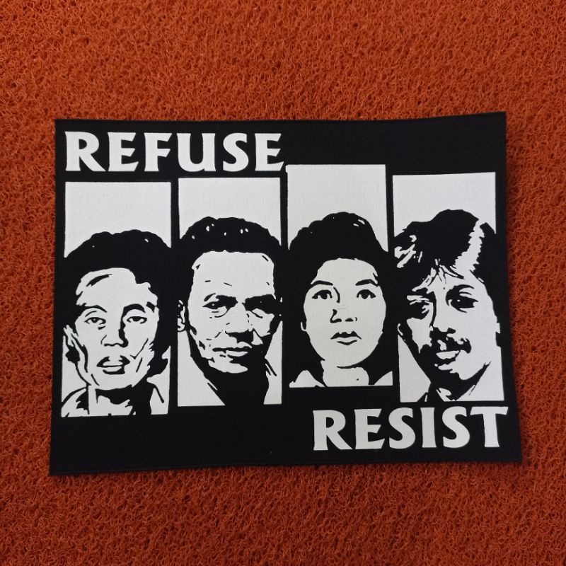 BACKPATCH  REFUSE RESIST SABLON BEST QUALITY