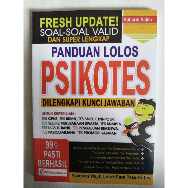 Panduan lolos psikotes| dilengkapi kunci jawaban