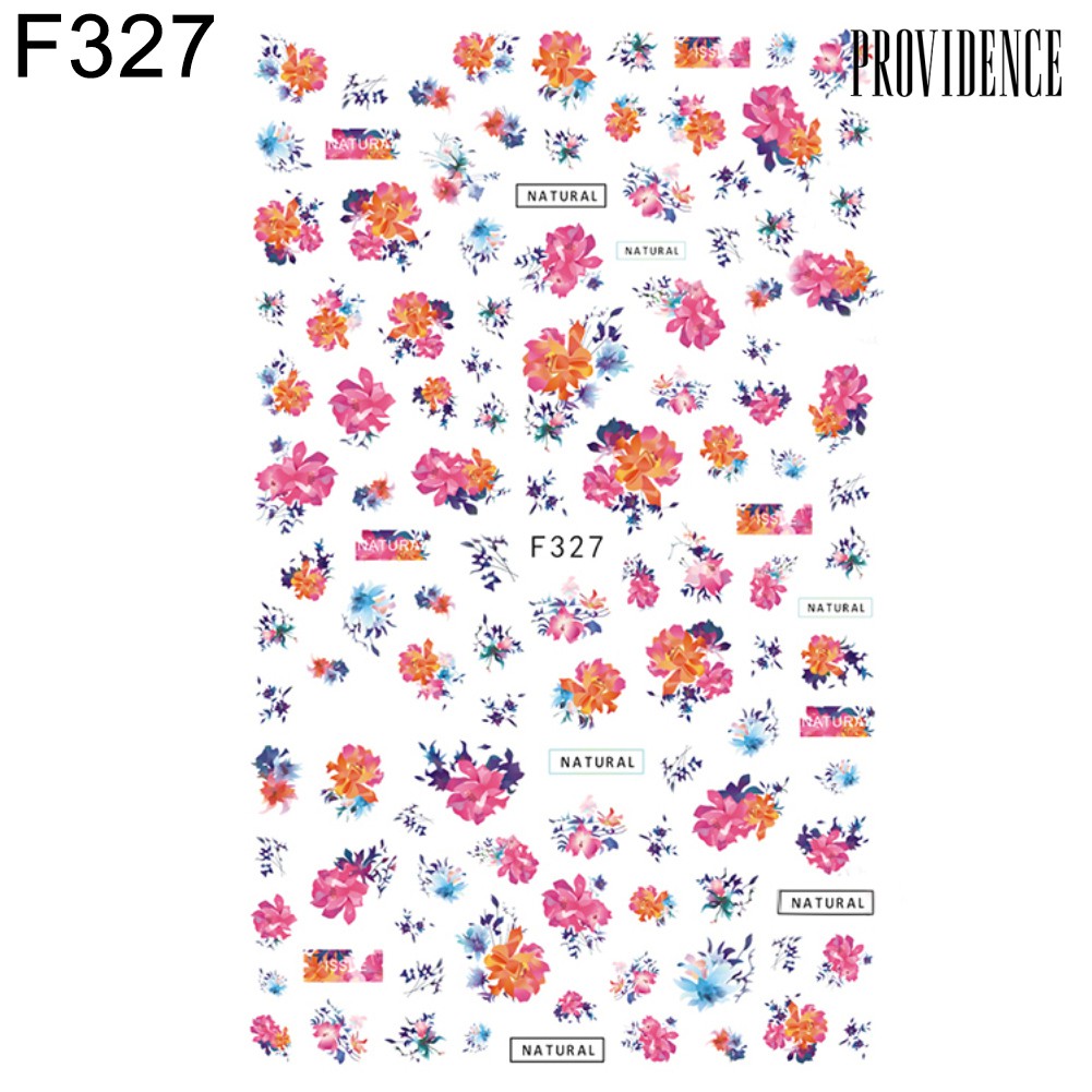 Providence Nail Art Sticker Self-Adhesive Decal Fruit Flower Leaves Plant Nail Decorations