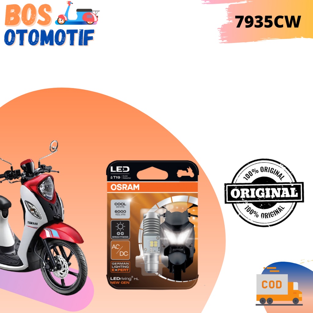 Lampu LED Motor Osram  T19  Yamaha Fino 125 Fi 2016 AC DC Ori