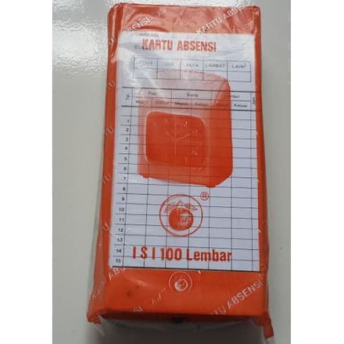 

q4AD5s Kartu Absen Apel / Kartu Absensi Amano Pack - 100 Lembar As71S0D
