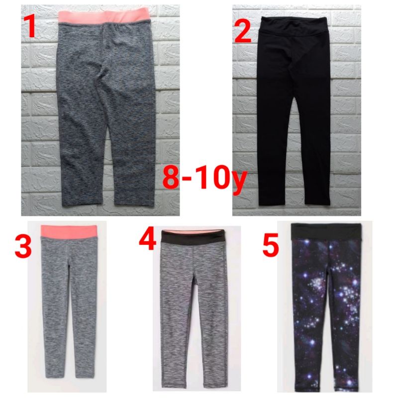 Celana legging sport anak perempuan hnm HM h&m branded original 8-10 tahun