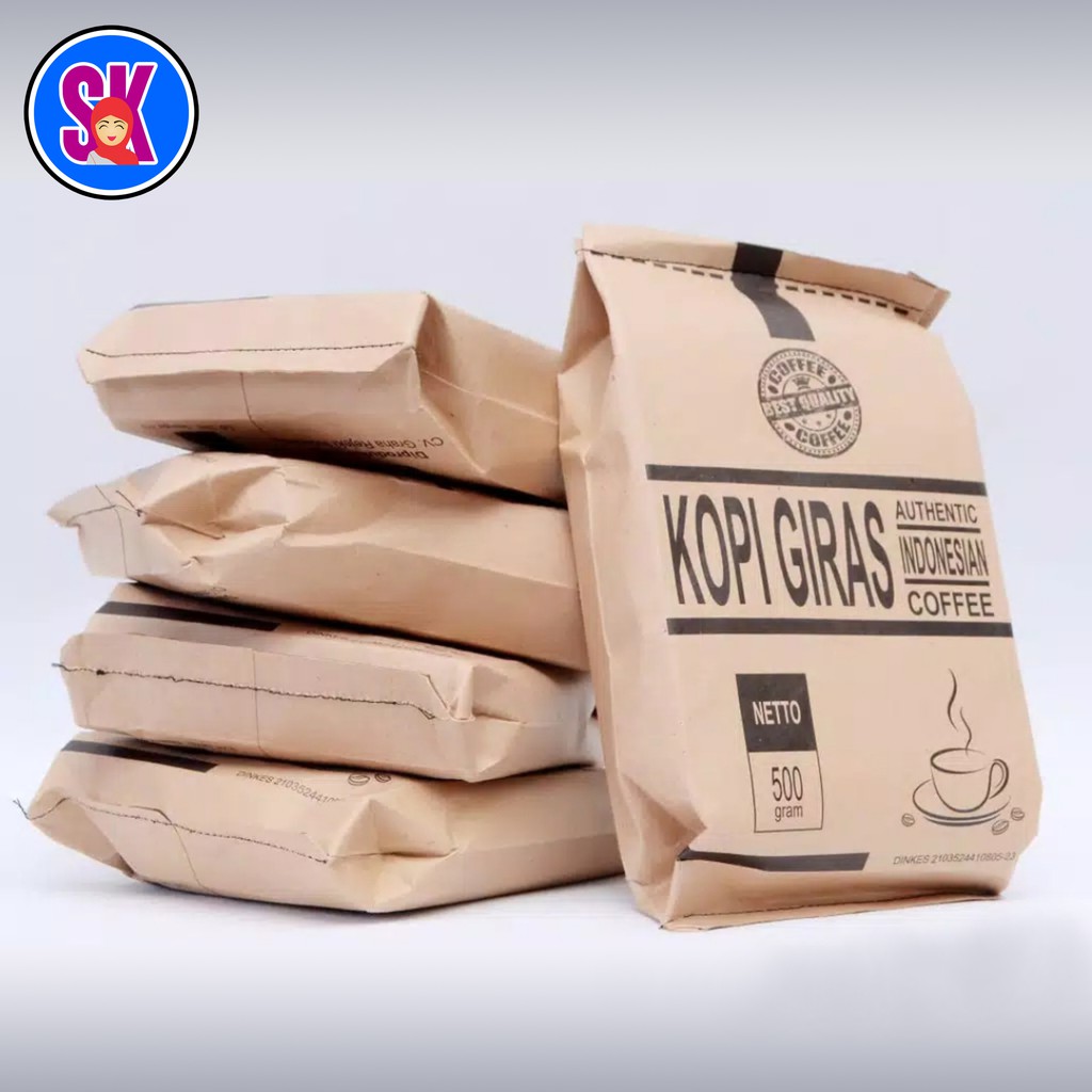 

Kopi Giras Asli 500 gram100% Original Kopi Robusta Indonesia. Sudah resmi terdaftar BPOM RI MD 8687