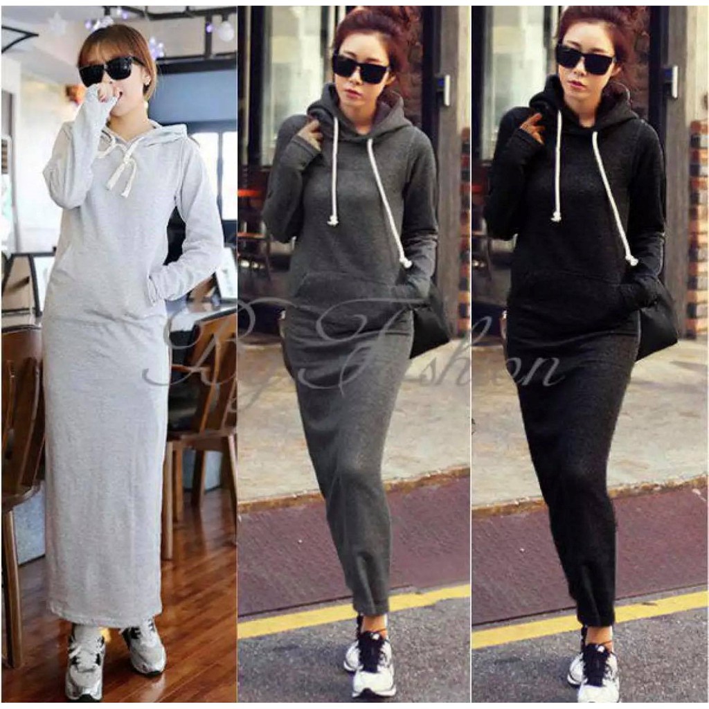 egainajaaa - DRESS HOODIE  ELSA WANITA DRESS HOODIE  WANITA BEST SELLER kemeja wanita casual korea s