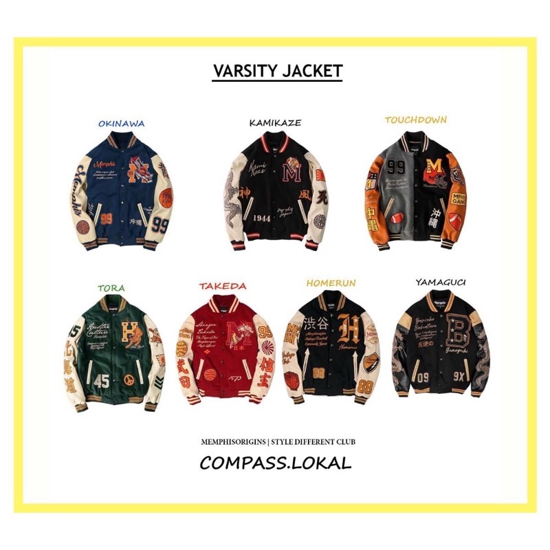 Varsity Kamikaze/Tora/Okinawa/Yokosuka/HomeRun/Takeda/Yamaguci/Undefeated 100% Original