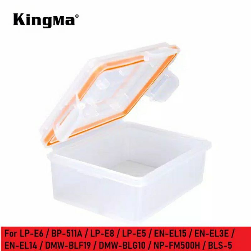 Kotak Baterai KINGMA for LP-E6 / LP-E8 etc - Battery &amp; Memory Box Case