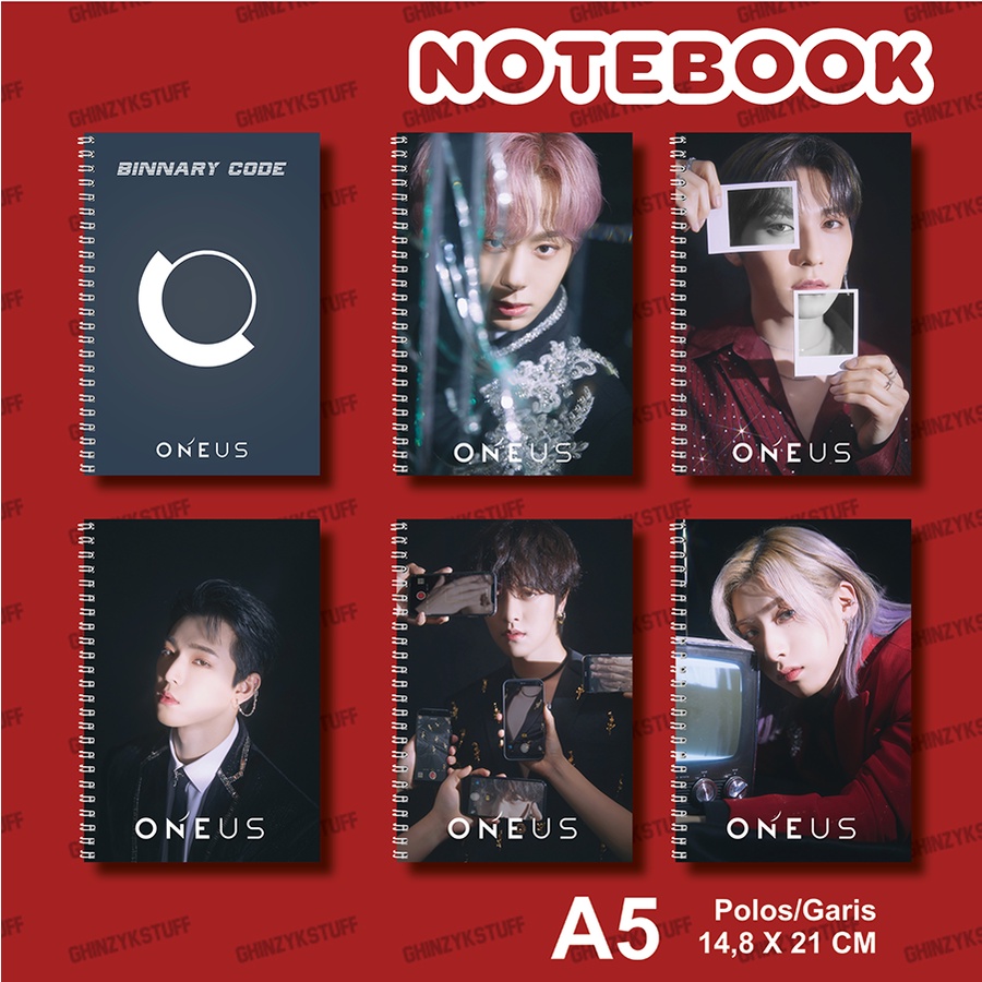 

Notebook KPOP ONEUS Binary Code – Black Mirror Ukuran A5 14,6 cm x 21 cm