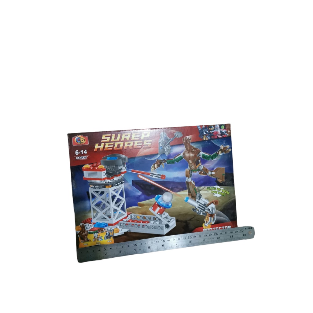 cube BrickBlock Mainan Edukasi SUPER HEROES