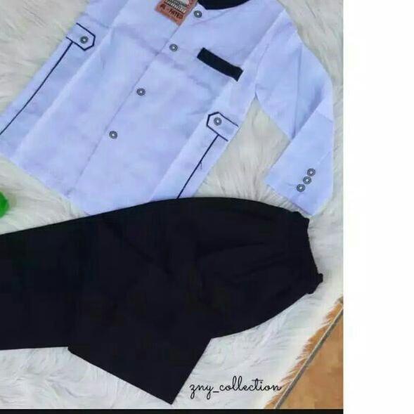 Baju Muslim Jasko Anak Laki-laki | Setelan Koko Jasko Anak Laki-laki / Koko Jasko 1th-12th ( Putih H
