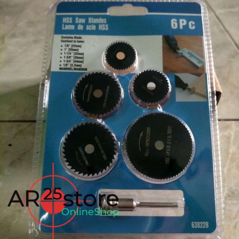 Mata Bor Gergaji HITAM HSS Saw Blades Circular Saw mini Grinder