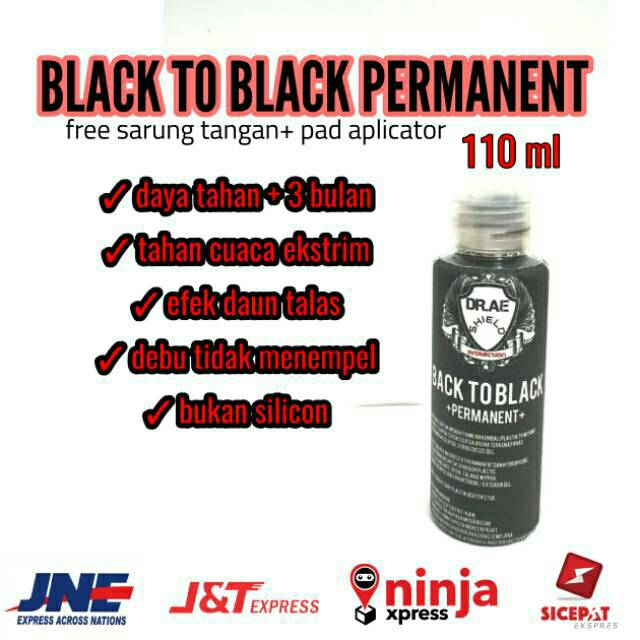 Back To Black Body Plastik Protection Trim Penghitam Body Motor