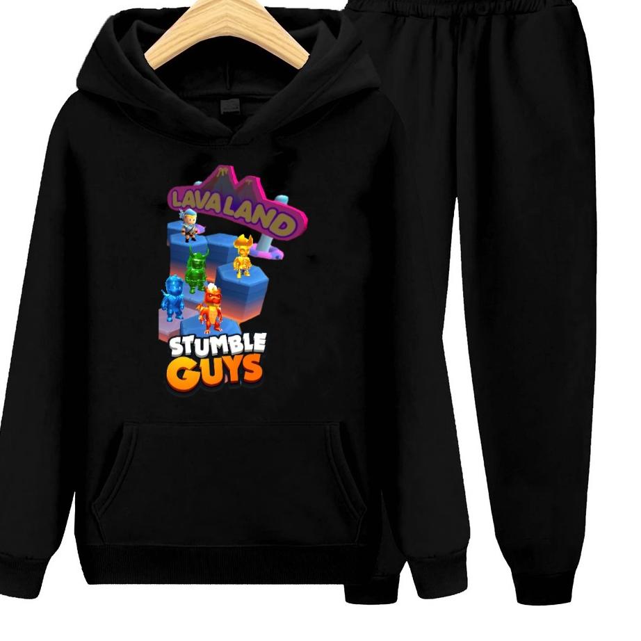 YVF - SWEATER HOODIE STUMBLE GUYS ANAK / SETELAN LAVA LAND