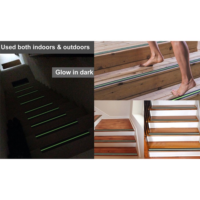 

Trendi Lakban Fosfor Lantai Anti Slip Tangga Glow In The Dark Safety Walk Trendi