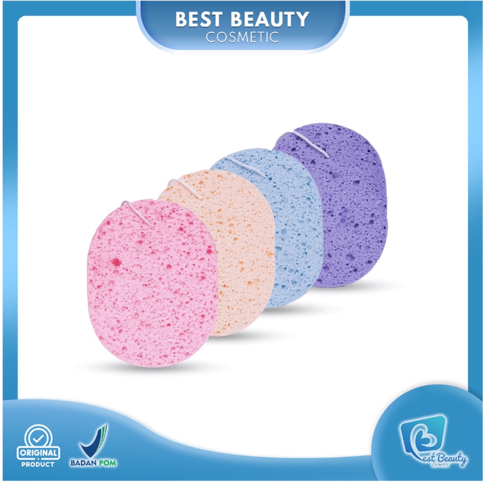 ★ BB ★ Madame Gie PVA Facial Cleansing Sponge Oval - Spons Pembersih Wajah