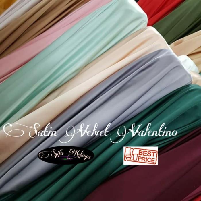 Terlaris Kain Satin Velvet. Kain Satin Polos Meteran. Bahan Gamis Dan Furing