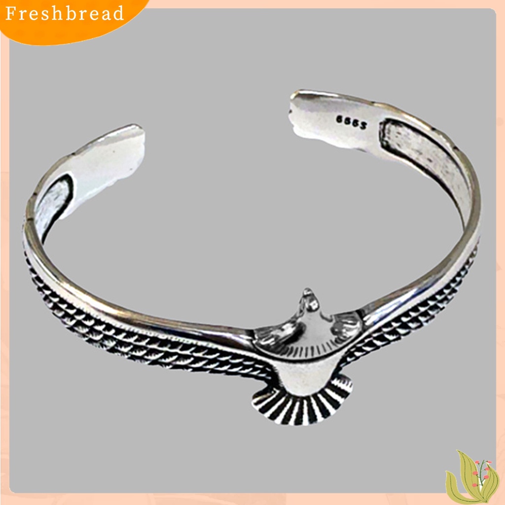 Terlaris Unisex Creative Bracelet Domineering Eagle Shape Open End Bangle Jewelry Gifts