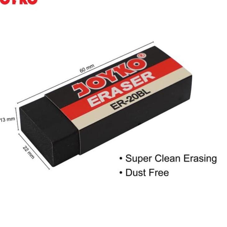 

Miliki!! Pengahapus Joyko Besar / Hitam / 1pak