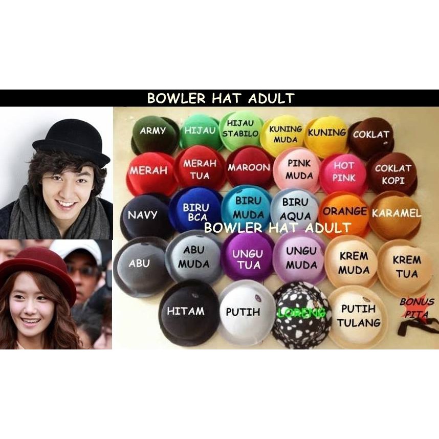 TOPI BOWLER ADULT ( DEWASA )