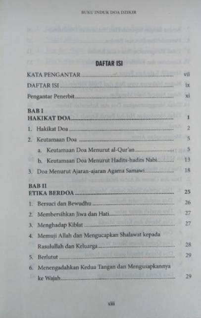 BUKU INDUK DOA DAN DZIKIR AMALAN PARA NABI