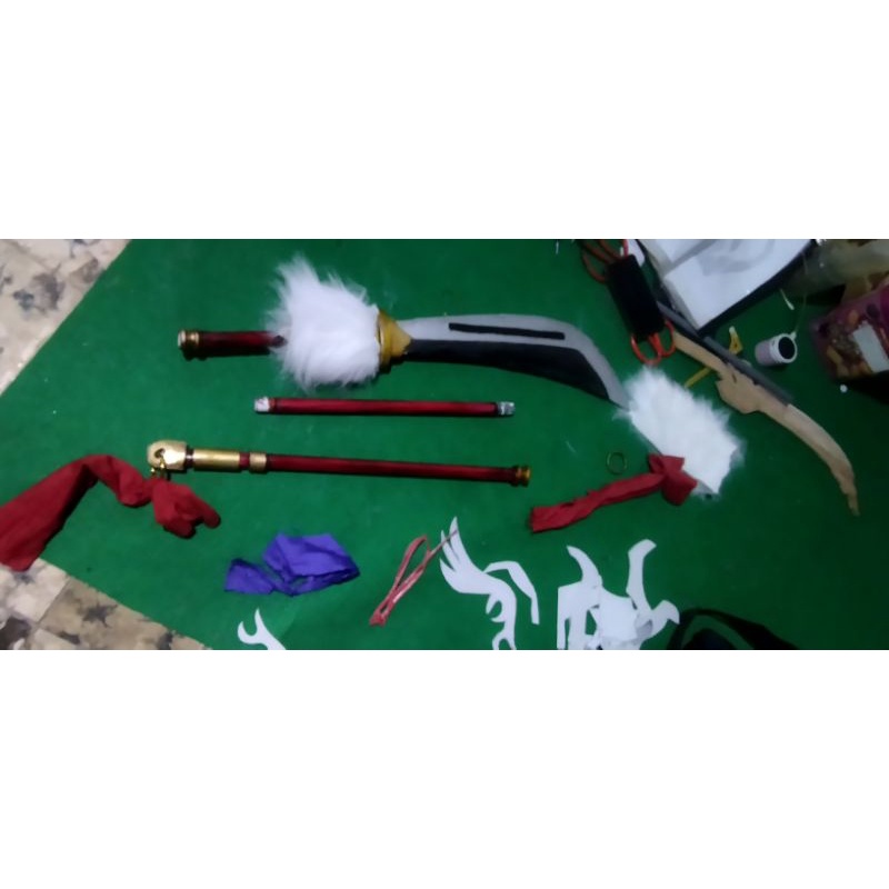 rental weapon , misspliter, engulfing lightning, pole arm maki zenin, wepon yunjin