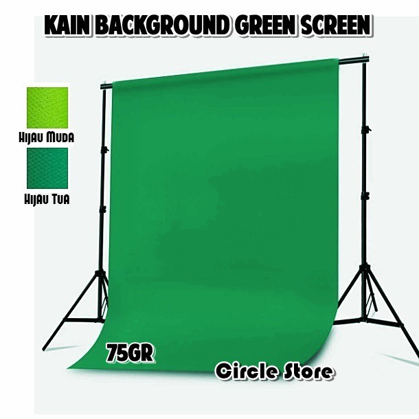 Jual kain hijau untuk green screen