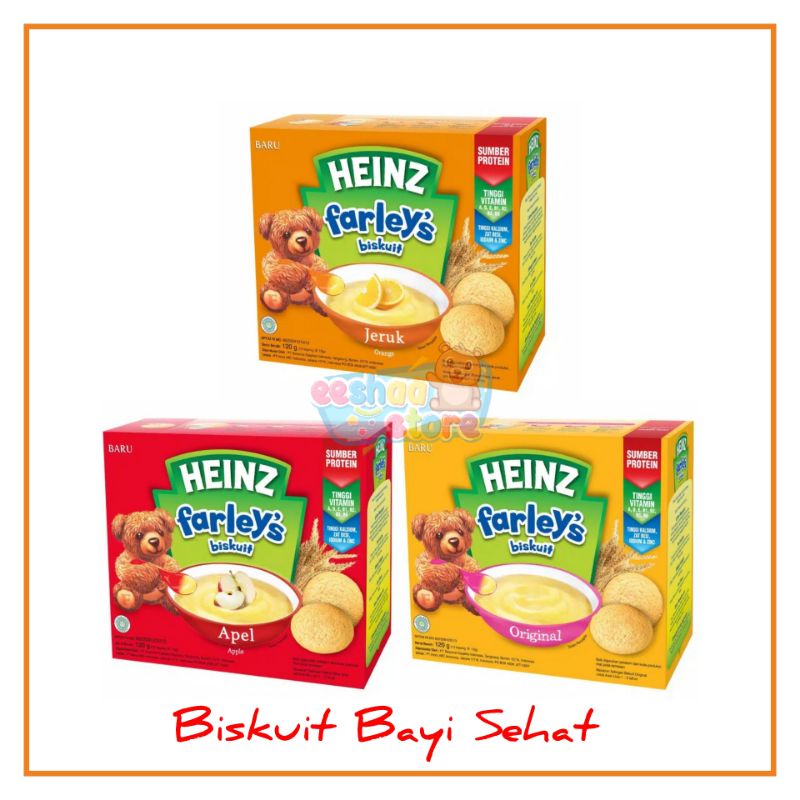 Heinz Farley's Biskuit Bayi 120gr / Heinz Farley Biskuit / Camilan Bayi / Biskuit Bayi