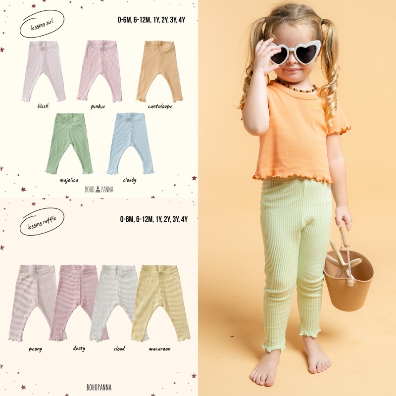 Bohopanna Legging GIRL 0-4Y / Bohobaby Legging Bayi