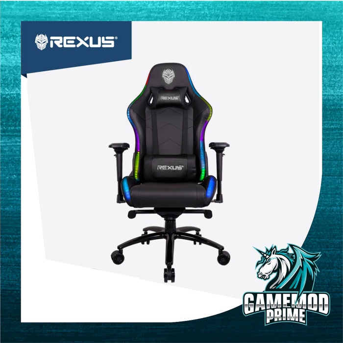 KURSI GAMING CHAIR REXUS RGC 103 RGB v2 LED