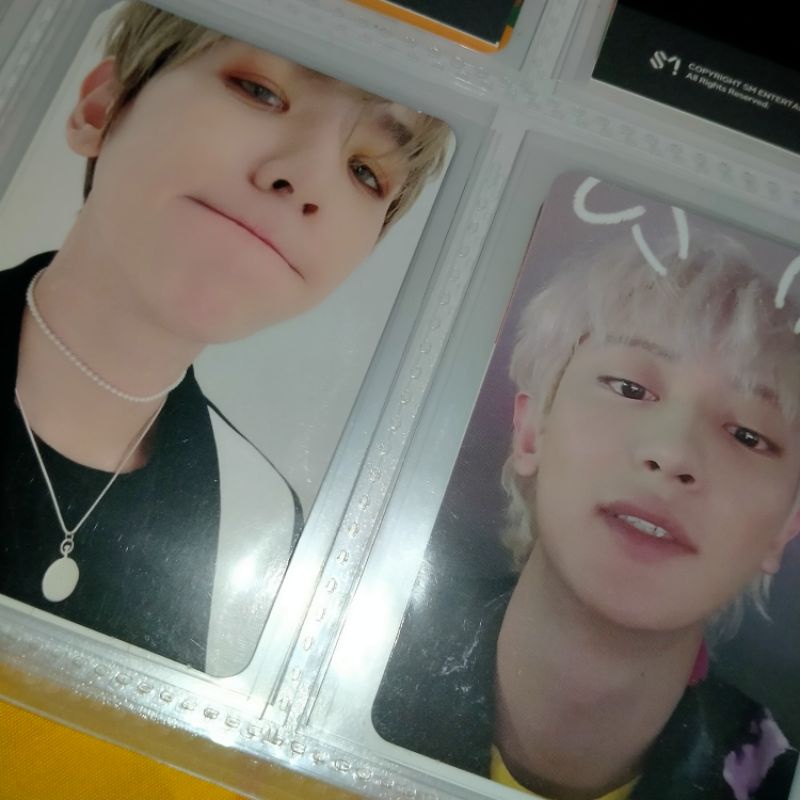 photocard EXO Chanyeol 1 billion view 1bv, baekhyun love shot
