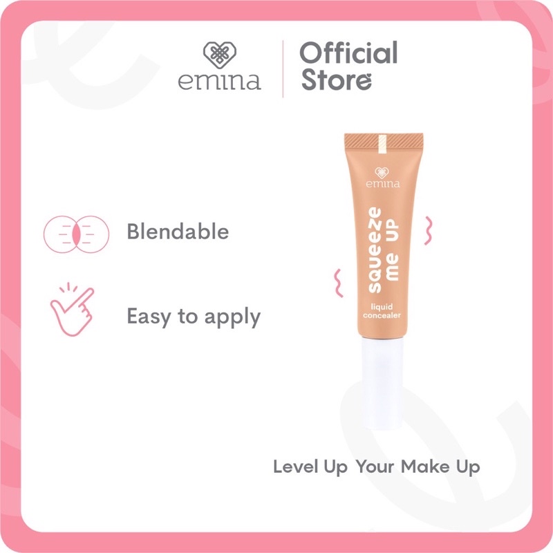 EMINA Squeeze Me Up Series Indonesia / Mascara Browcara Liquid Concealer Glass Lipstick Facial Wash Face Scrub Toner Mist Serum Day Night Eye Cream Sunscreen Mask Masker Lip Tint Matte Gloss / Bright Stuff Ms Pimple Acne Solution Sun Protection Spf Paket