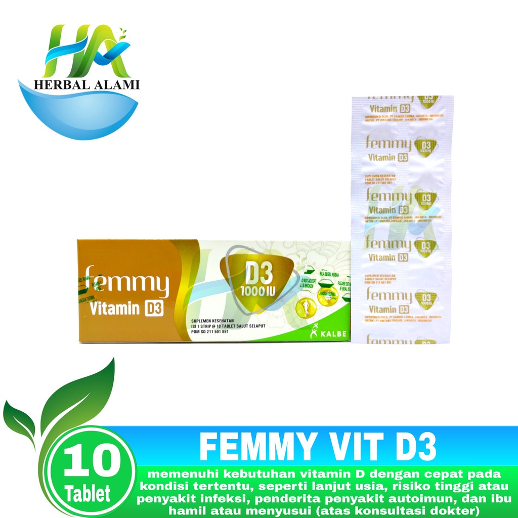 Femmy Vitamin D3 1000 IU