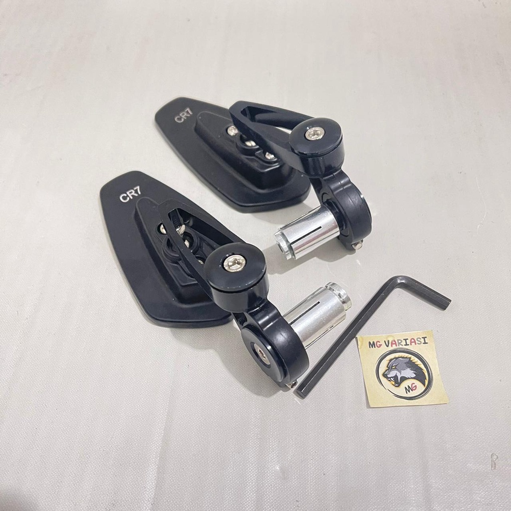 Spion jalu oval full cnc nmax beat vario mio aerox vixion pcx scoopy satri universal-hitam