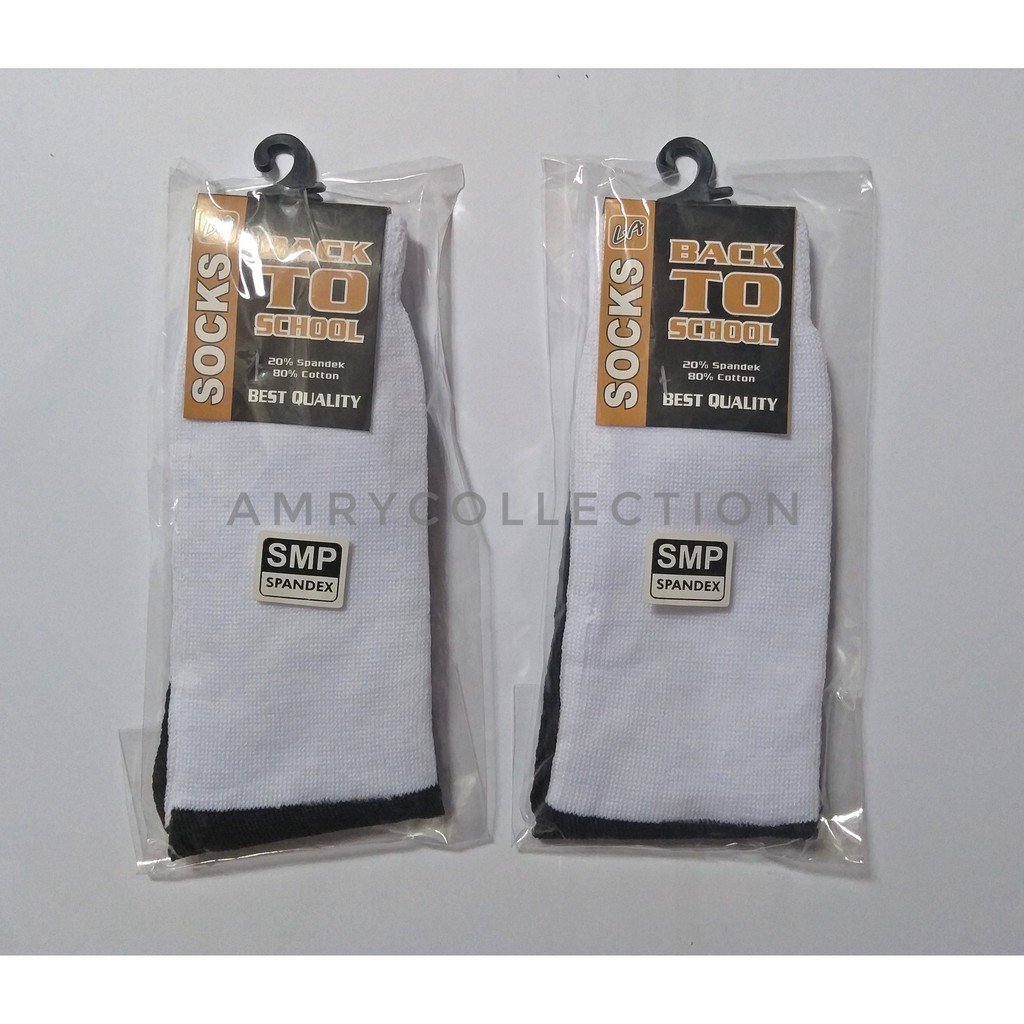 Kaos kaki SD SMP SMA Kaos kaki sekolah Hitam Putih