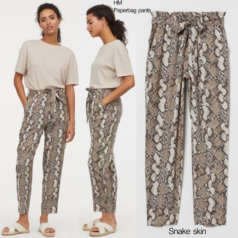 Hm paperbag trousers pants