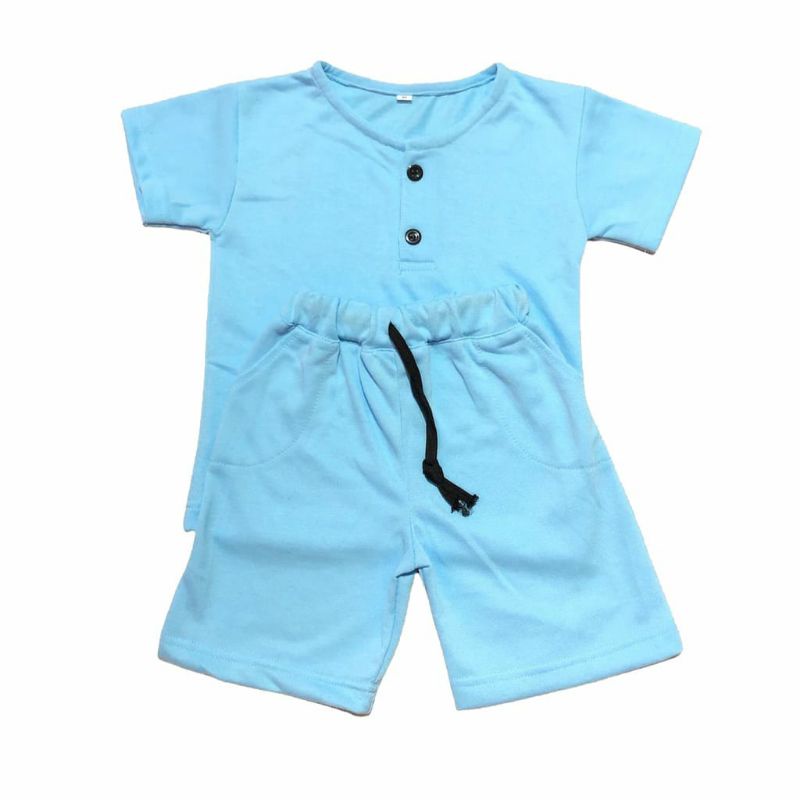 Setelan Kiano 0 Sampai 5 Tahun Pilih Warna/Setelan Bayi dan Anak-Biru Telorasin