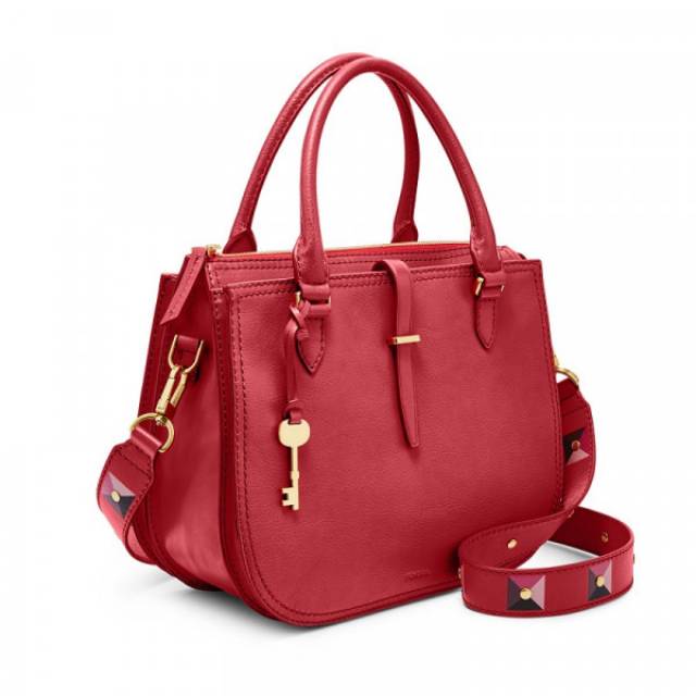 Fossil Ryder Satchel Poppy Red
Medium Leather