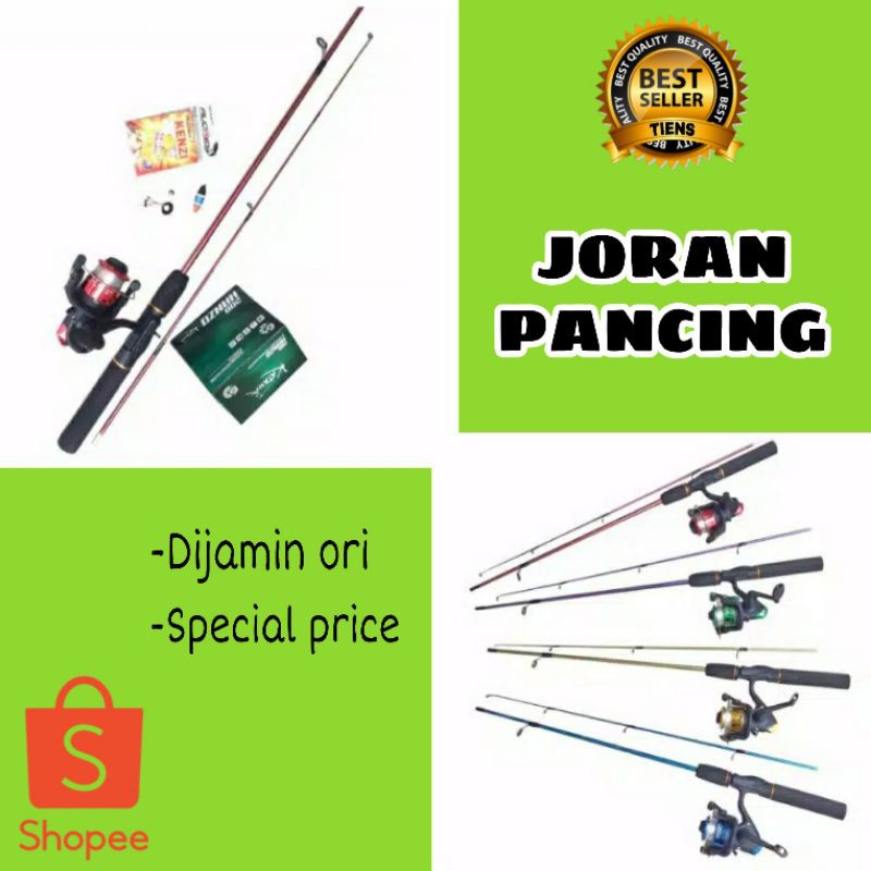 SET ALAT PANCING | MURAH [LENGKAP] JORAN PANJANG 120 CM SAMBUNG 2 FIBER + REEL