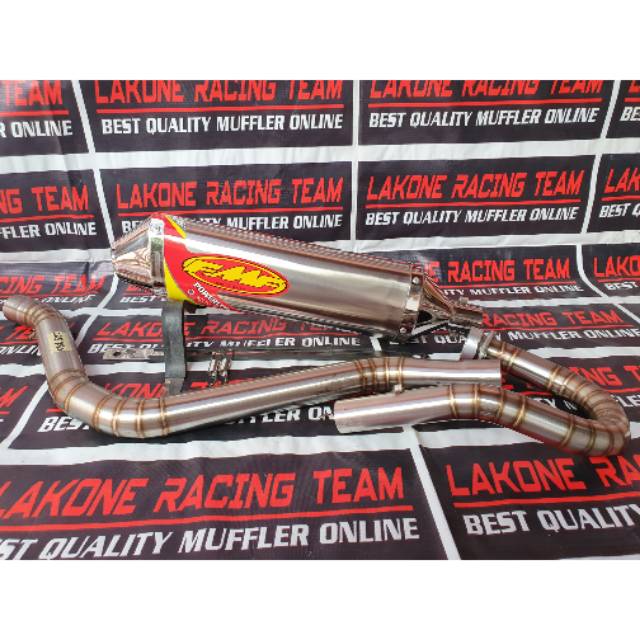 KNALPOT RACING FMF POWERCORE LONG FULLSYSTEM HONDA CRF 250 RALLY 250F 250L 230 KLX 250 D-TRACKER 250