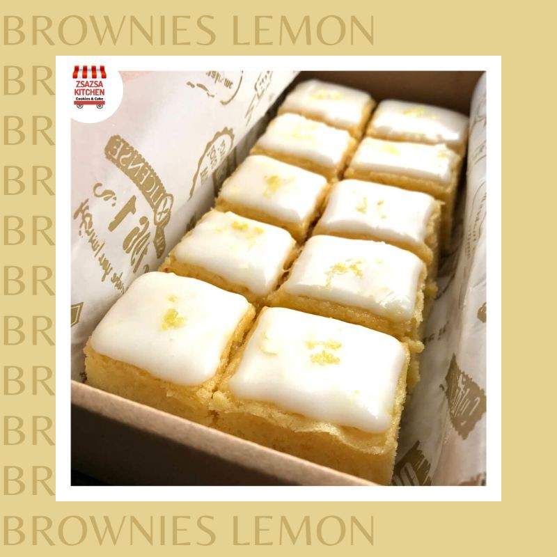 

Brownies Lemon Snack Segar Dan Enak 10 x 20 cm